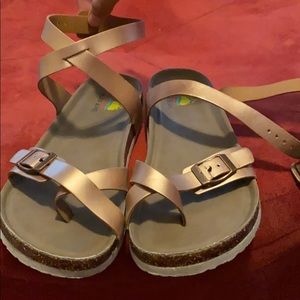 Rose gold girl sandal